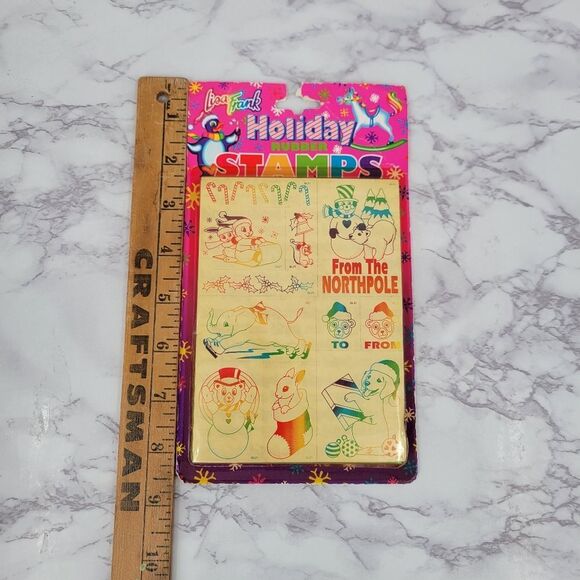 Lisa Frank Vintage Holiday Rubber Stamps - Picture 10 of 10